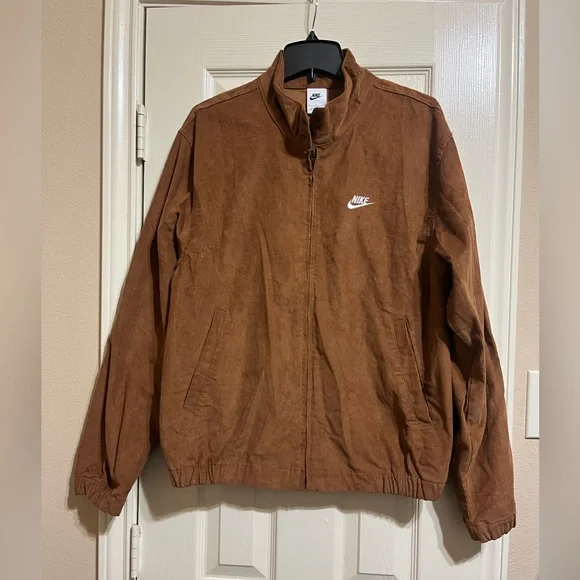 Nike Men's Sportswear Club Corduroy Tan Jacket - Picture 3 of 6